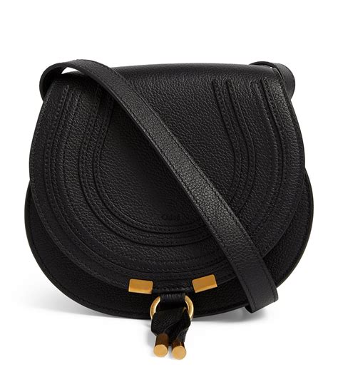 chloe mini marcie bag black|chloé mini marcie saddle bag.